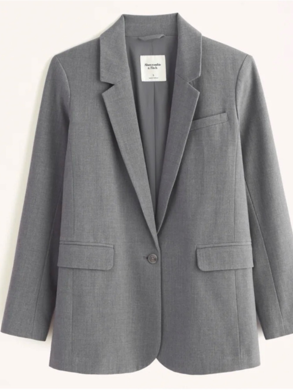 Abercrombie & Fitch M Classic Relaxed Fit Single-Button Blazer Professional